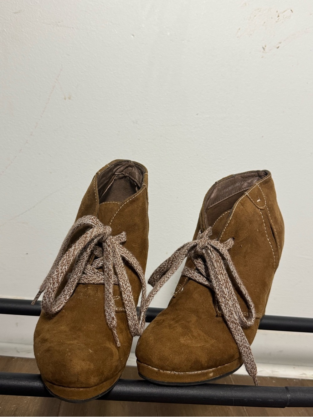 Cato Brown Suede Lace-Up Women's Ankle Boots